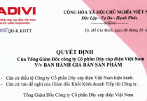 BẢNG GIÁ CADIVI UPDATE MỚI NHẤT NĂM 2024