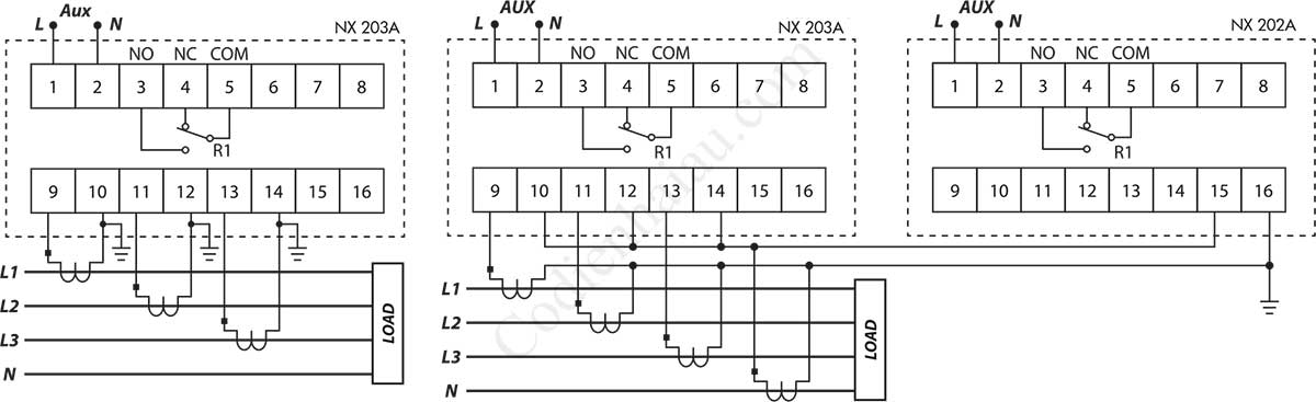 Cách đấu dây Rơ le bảo vệ quá dòng Mikro NX203A