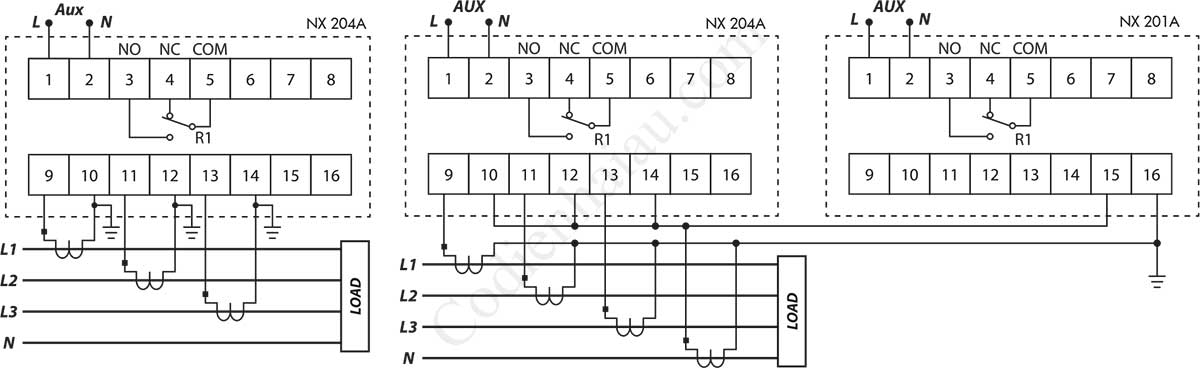 Cách đấu dây Rơ le bảo vệ quá dòng Mikro NX204A