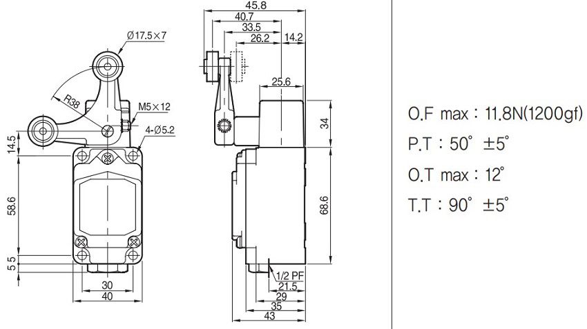 Công tắc hành trình Hanyoung HY-M908L