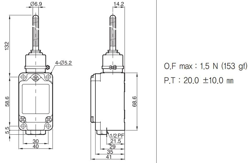 Công tắc hành trình Hanyoung HY-M909