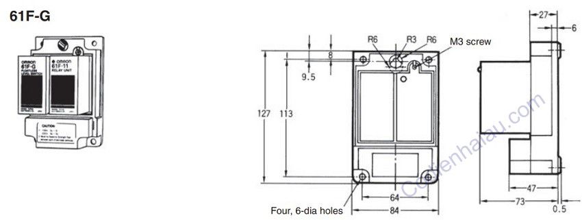 Bộ điều khiển mực nước Omron 61F-G-AP AC110/220