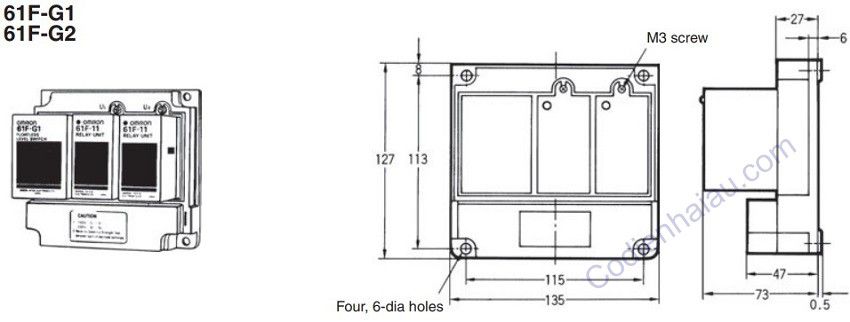 Bộ điều khiển mực nước Omron 61F-G1-AP AC110/220