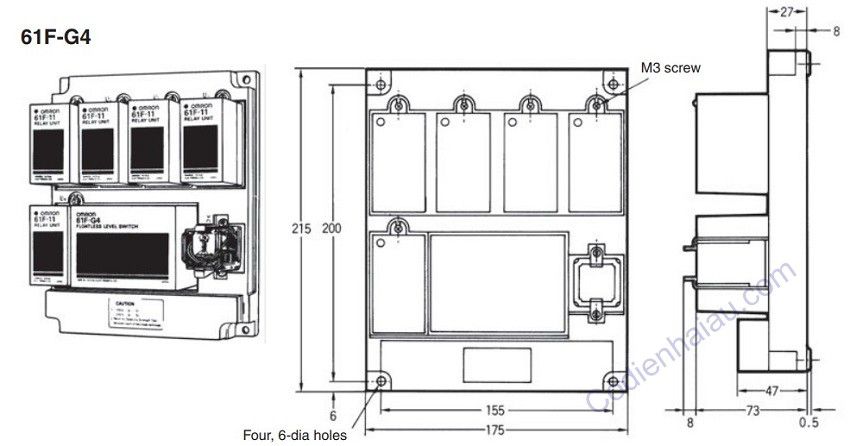 Bộ điều khiển mực nước Omron 61F-G4 AC110/220