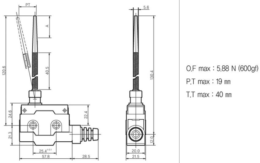 Công tắc hành trình Hanyoung ZCN-L509