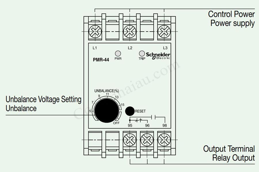 Rơ le bảo vệ mất pha Schneider PMR-44