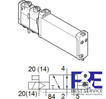 Van điện từ Festo -VUVG-B14Z-M32U-AZT-F-1T1L