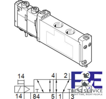 &#160;Van điện từ Festo-VUVG-S14-B52-ZT-G18-1T1L