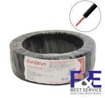 Dây điện đơn cứng Cadivi VC-2.5 mm2 (Đen) &#8211; 450/750V