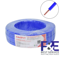 Dây điện đơn cứng Cadivi VC-1.5 mm2 (Xanh) – 450/750V