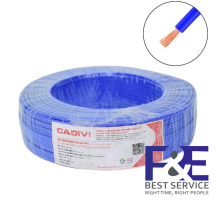 Dây điện đơn mềm Cadivi VCm-10 mm2 (Xanh) &#8211; 0.6/1KV