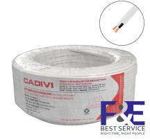 Dây điện đôi Cadivi VCmo 2×4 mm2 (Trắng) – 300/500V