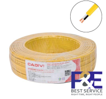 Dây điện đôi Cadivi VCmo 2×2.5 mm2 (Vàng) – 300/500V