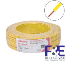 Dây điện đơn cứng Cadivi VC-4 mm2 (Vàng) – 450/750V