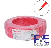 Dây điện đôi Cadivi VCmo 2×0.75 mm2 (Đỏ) – 300/500V