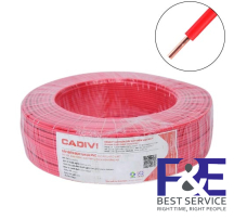 Dây điện đơn cứng Cadivi VC-1 mm2 (Đỏ) – 300/500V