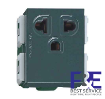 Ổ cắm đơn có màn che và dây nối đất Panasonic WEV1181MYH