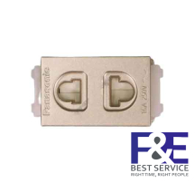 Ổ cắm đơn có màn che Panasonic WEV1081-7MYZ