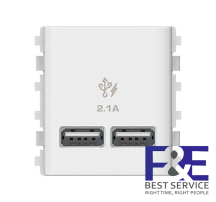 Ổ cắm sạc USB 2.1A đôi Schneider 3032USB_WE