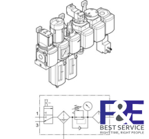 Bộ lọc kh&#237; n&#233;n Festo&#160;MSB4N-1/4-C3J3M1D7A1F3-WP