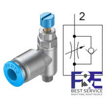 Van ti&#234;́t lưu Festo GRLA-M5-QS-6-RS-D