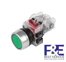 Nút nhấn nhả Hanyoung MRF-RM1G 22mm 1NO+1NC màu Xanh lá