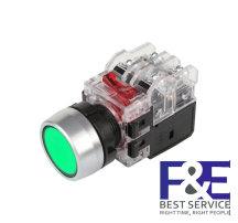 Nút nhấn giữ Hanyoung MRX-RA1D0G 22mm đèn Xanh lá 12-24V