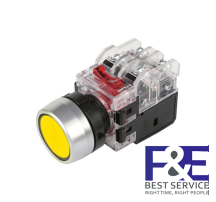 Nút nhấn nhả Hanyoung MRX-RM1D0Y 22mm đèn Vàng 12-24V