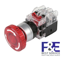 Công tắc dừng khẩn Hanyoung MRA-RR1A0R Đèn Đỏ 110-220V 22mm