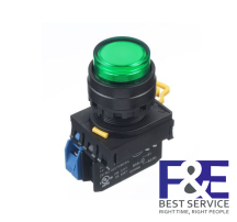 Nút nhấn giữ IDEC YW1L-A2E11Q4G 1NO+1NC 22mm 24V (Xanh lá cây)