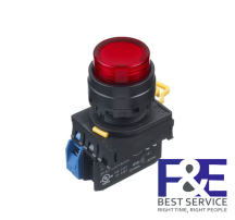 Nút nhấn nhả IDEC YW1L-M2E10QM3R 1NO 22mm 220V (Đỏ)