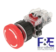 Công tắc dừng khẩn Hanyoung MRE-TR1R 22mm 1NO+1NC Màu Đỏ