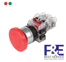 Nút nhấn dù Hanyoung MRE-RM1R 22mm 1NO+1NC Màu Đỏ