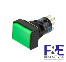 Nút nhấn nhả IDEC AL6H-M24G  16mm 24V (Xanh lá cây)
