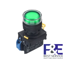 Nút nhấn giữ IDEC YW1L-AF2E11Q4G 1NO+1NC 22mm 24V (Xanh lá cây)