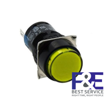 Nút nhấn nhả AL6-MY 220V 16mm (màu vàng)