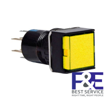 Nút nhấn giữ AL6H-AY 220V 16mm (màu vàng)