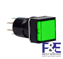 Nút nhấn giữ AL6H-AG 220V 16mm (màu xanh lá)