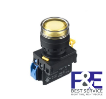 Nút nhấn giữ IDEC YW1L-AF2E11QM3Y 1NO+1NC 22mm 220V (Vàng)