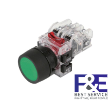 Nút nhấn giữ Hanyoung MRF-TA2G 22mm 2NO+2NC màu Xanh lá