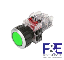 Nút nhấn giữ Hanyoung MRF-NA2G 25mm 2NO+2NC màu Xanh lá