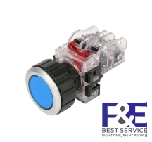 Nút nhấn nhả Hanyoung MRF-AM1A 30mm 1NO+1NC màu Xanh dương