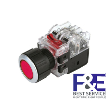 Nút nhấn giữ Hanyoung MRX-NA1D0R 25mm đèn Đỏ 12-24V