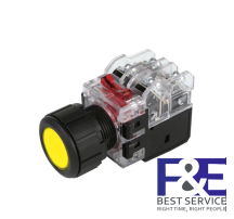 Nút nhấn giữ Hanyoung MRX-KA1D0Y 25mm đèn Vàng 12-24V