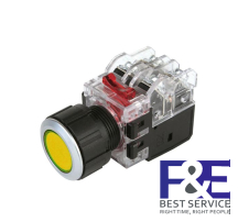 Nút nhấn nhả Hanyoung MRX-NM1A3Y 25mm đèn Vàng 380V