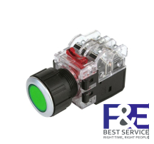 Nút nhấn nhả Hanyoung MRX-NM1A0G 25mm đèn Xanh lá 110-220V
