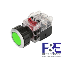 Nút nhấn nhả Hanyoung MRX-AM1A0G 30mm đèn Xanh lá 110-220V