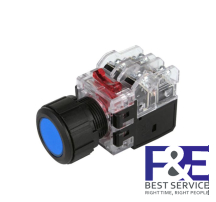 Nút nhấn giữ Hanyoung MRX-KA1A3A 25mm đèn Xanh dương 380V