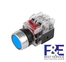 Nút nhấn giữ Hanyoung MRX-RA1A0A 22mm đèn Xanh dương 110-220V