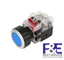 Nút nhấn giữ Hanyoung MRX-AA1A3A 30mm đèn Xanh dương 380V
